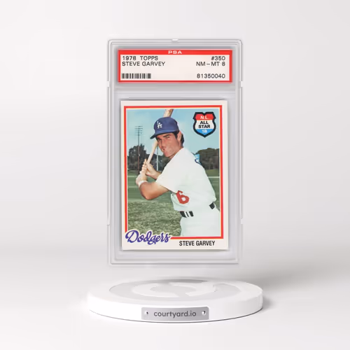 1978 Topps #350 Steve Garvey (PSA 8 NM-MT)