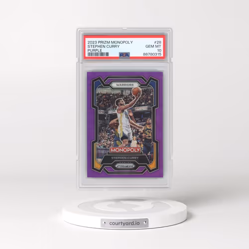2023 Panini Prizm Monopoly #28 Stephen Curry - Purple (PSA 10 GEM MINT)