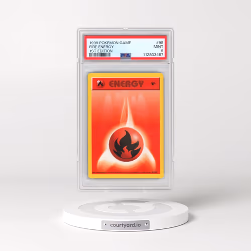 1999 Pokémon Game #98 Fire Energy - 1st Edition (PSA 9 MINT)