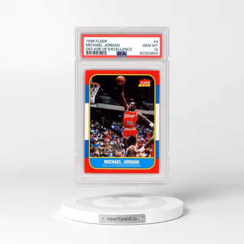 1996 Fleer Decade of Excellence #4 Michael Jordan (PSA 10 GEM MINT)