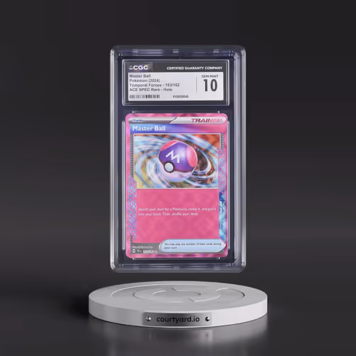 2024 Pokémon Tef EN-Temporal Forces #153 Master Ball (CGC 10 GEM MINT)