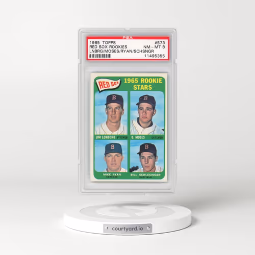 1965 Topps #573 Red Sox Rookies (PSA 8 NM-MT)