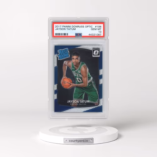 2017 Panini Donruss Optic #198 Jayson Tatum (PSA 10 GEM MINT)