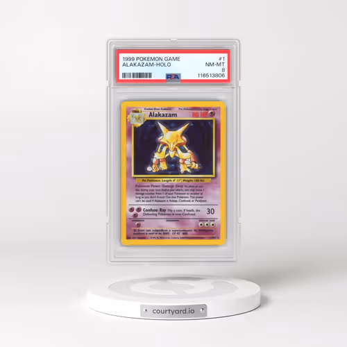 1999 Pokémon Game #1 Alakazam - Holo (PSA 8 NM-MT)