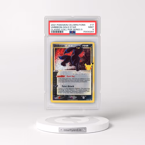 2021 Pokémon Celebrations Classic Collection #17 Umbreon-Gold Star (PSA 9 MINT)