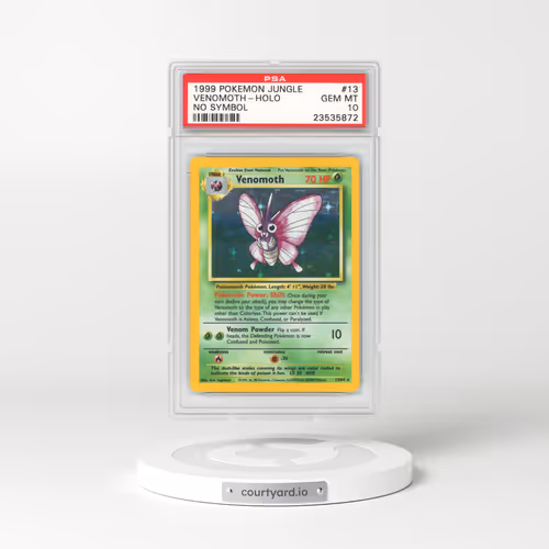 1999 Jungle #13 Venomoth - Holo No Symbol (PSA 10 GEM MINT)