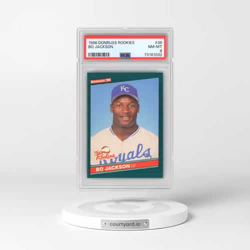 1986 Donruss Rookies #38 Bo Jackson (PSA 8 NM-MT)