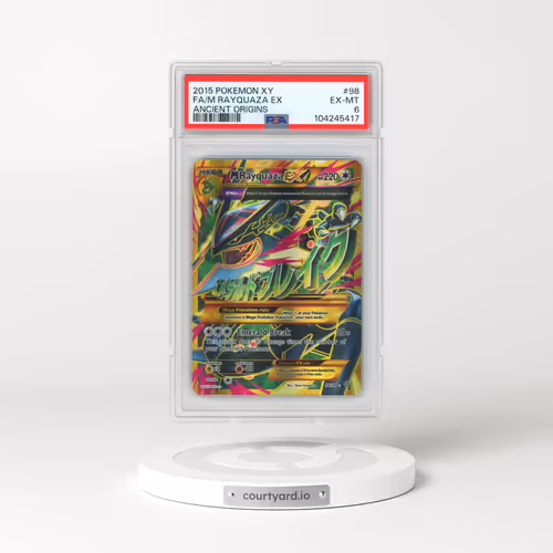 2015 Pokémon XY Ancient Origins #98 M Rayquaza EX - Holo Full Art (PSA 6 EX-MT)