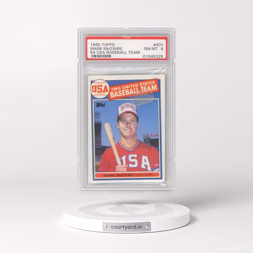 1985 Topps #401 Mark McGwire - 1984 USA Baseball Team (PSA 8 NM-MT)