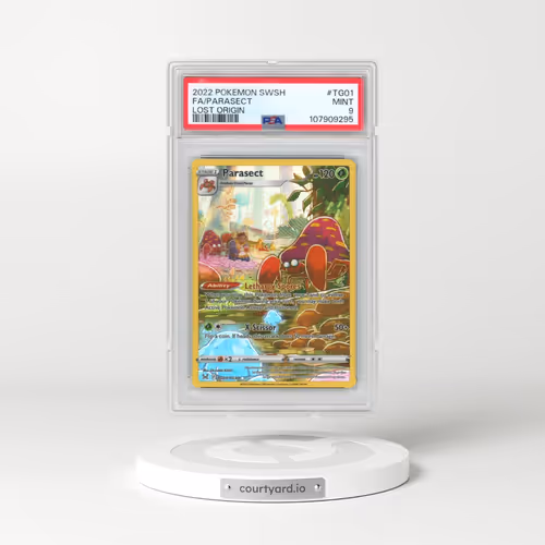 2022 Pokémon Sword & Shield Lost Origin #TG01 Parasect - Full Art (PSA 9 MINT)