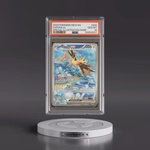 2023 Pokémon Mew EN-151 #202 Zapdos EX - Holo Special Illustration Rare (PSA 10 GEM MINT)