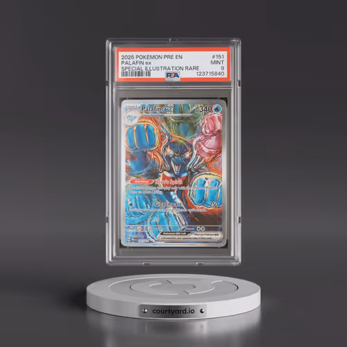 2025 Pokémon Pre EN-Prismatic Evolutions #151 Palafin EX - Holo Special Illustration Rare (PSA 9 MIN