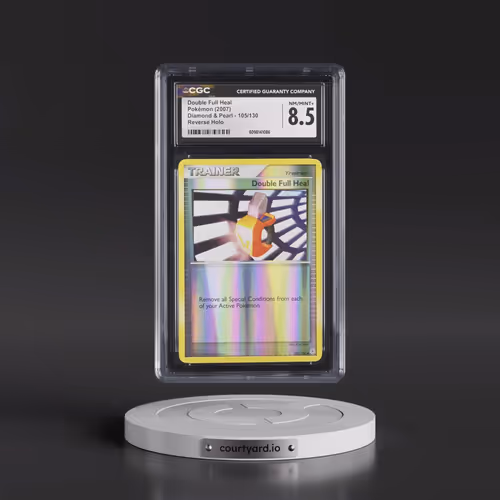 2007 Diamond & Pearl #105/130 Double Full Heal - Reverse Holo (CGC 8.5 NM-MT+)