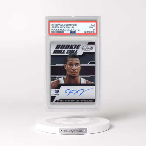 2018 Panini Certified Rookie Roll Call Autographs #JJ Jaren Jackson Jr. (PSA 9 MINT)