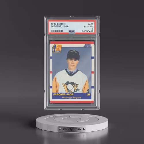1990 Score #428 Jaromir Jagr (PSA 8 NM-MT)