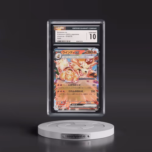 2023 Violet ex #016/078 Arcanine ex - Holo (CGC 10 GEM MINT)