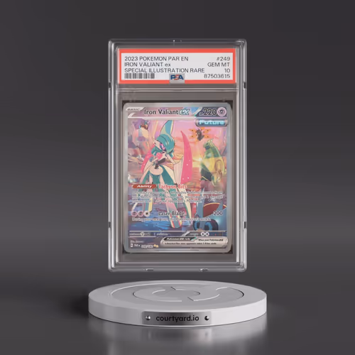 2023 Pokémon Par EN-Paradox Rift #249 Iron Valiant EX - Holo Special Illustration Rare (PSA 10 GEM M