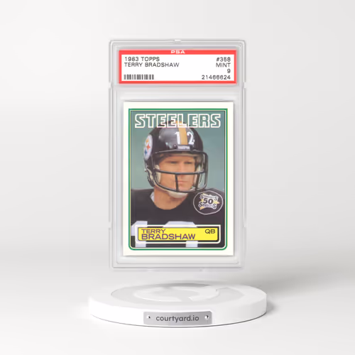 1983 Topps #358 Terry Bradshaw (PSA 9 MINT)