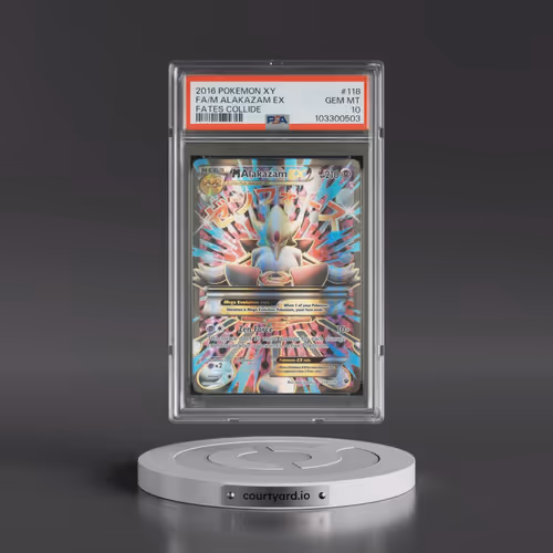 2016 Pokémon XY Fates Collide #118 M Alakazam EX - Holo Full Art (PSA 10 GEM MINT)