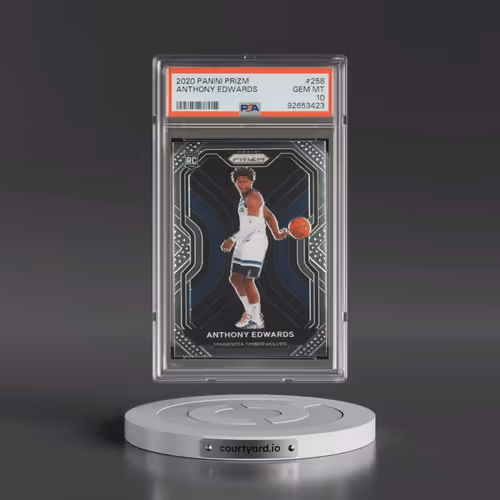 2020 Panini Prizm #258 Anthony Edwards (PSA 10 GEM MINT)