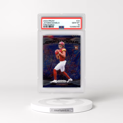 2024 Panini Prizm Fireworks #24 Jayden Daniels (PSA 10 GEM MINT)