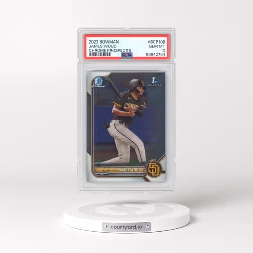 2022 Bowman Chrome Prospects #BCP108 James Wood (PSA 10 GEM MINT)