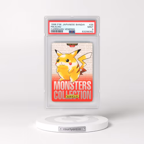 1996 Pokémon Bandai Carddass Vending #25 Pikachu (PSA 9 MINT)