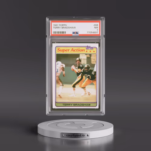 1981 Topps #88 Terry Bradshaw (PSA 7 NM)