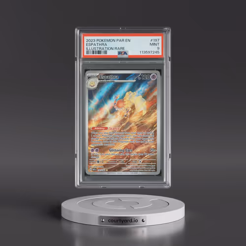2023 Pokémon Par EN-Paradox Rift #197 Espathra - Illustration Rare (PSA 9 MINT)