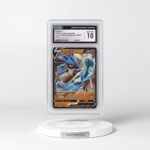2022 (sLL) Lucario VSTAR Starter Set #004/021 Lucario V - Holo (CGC 10 GEM MINT)