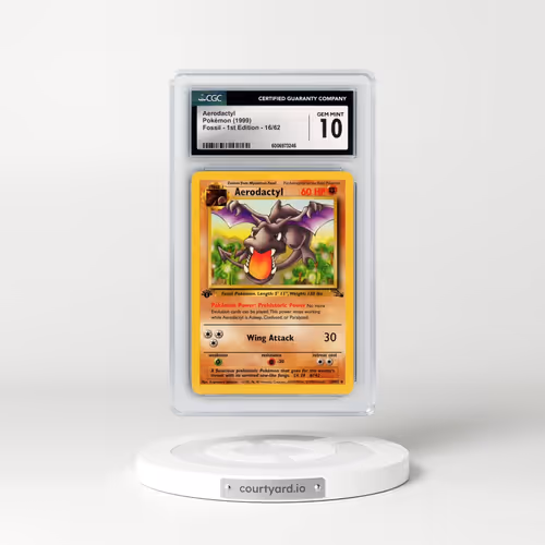 1999 Fossil #16/62 Aerodactyl - 1st Edition 1st Edition (CGC 10 GEM MINT)