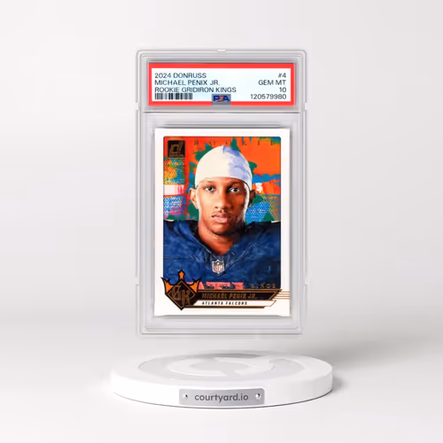 2024 Panini Donruss Rookie Gridiron Kings #4 Michael Penix Jr. (PSA 10 GEM MINT)