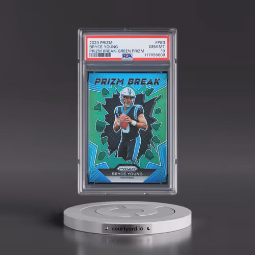 2023 Panini Prizm Prizm Break #PB3 Bryce Young - Green Prizm (PSA 10 GEM MINT)