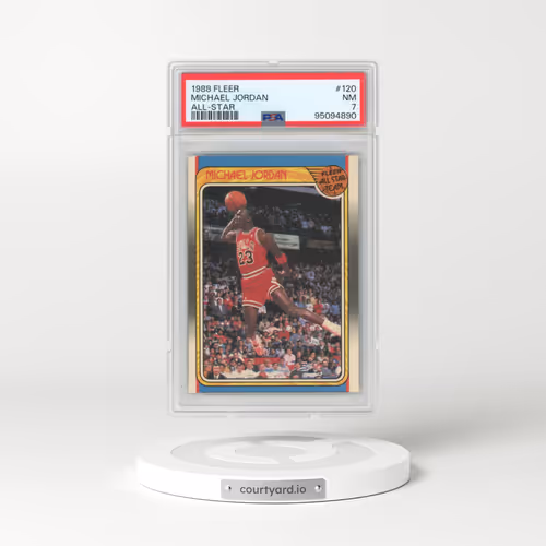 1988 Fleer #120 Michael Jordan - All-Star (PSA 7 NM)