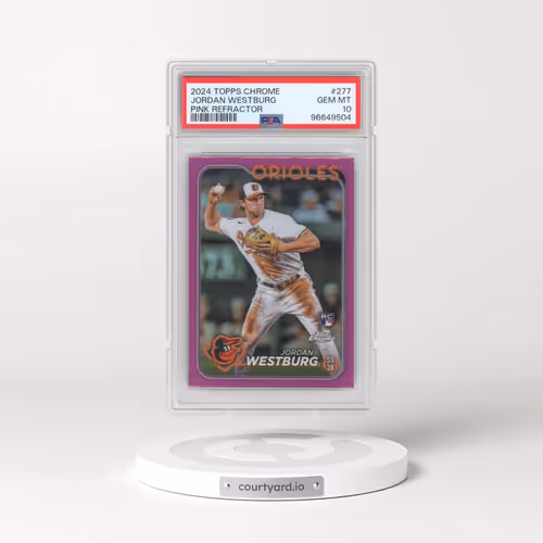 2024 Topps Chrome #277 Jordan Westburg - Pink Refractor (PSA 10 GEM MINT)