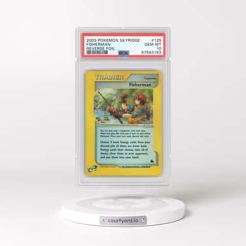 2003 Pokémon Skyridge #125 Fisherman - Reverse Foil (PSA 10 GEM MINT)