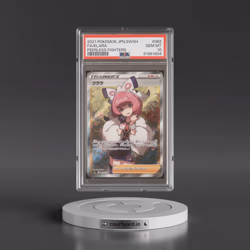 2021 Pokémon Sword & Shield Peerless Fighters #082 Klara - Full Art (PSA 10 GEM MINT)