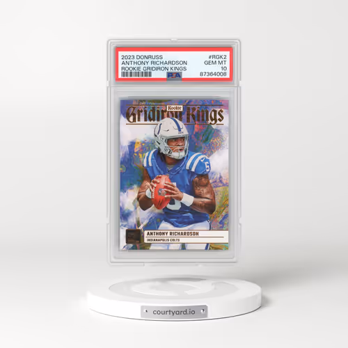 2023 Panini Donruss Rookie Gridiron Kings #RGK2 Anthony Richardson (PSA 10 GEM MINT)