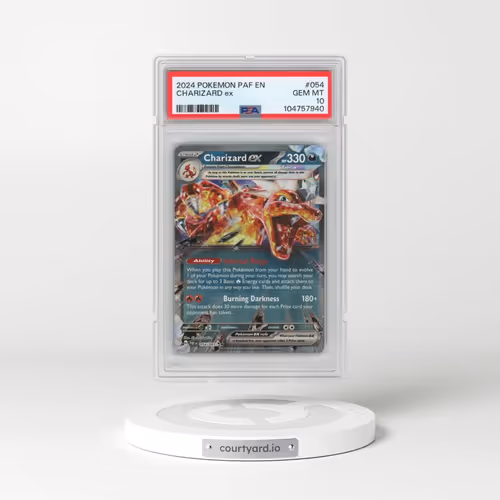 2024 Pokémon Paf EN-Paldean Fates #054 Charizard EX - Holo (PSA 10 GEM MINT)