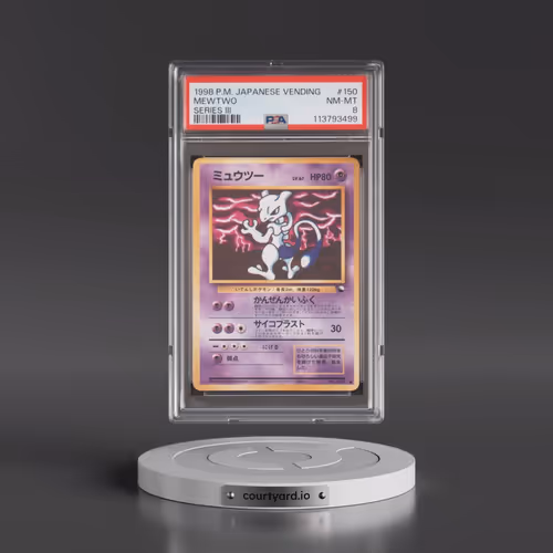 1998 Pokémon Vending #150 Mewtwo - Series III (PSA 8 NM-MT)