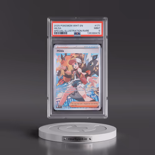 2025 Pokémon Wht EN-White Flare #171 Hilda - Special Illustration Rare (PSA 9 MINT)