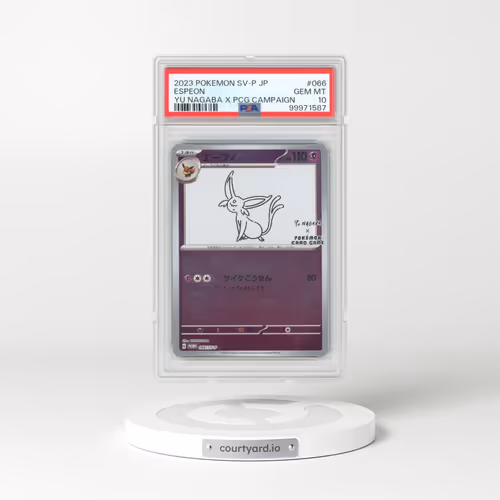 2023 Pokémon SV-P Promo #066 Espeon - YU Nagaba X Pokemon Card Game Campaign (PSA 10 GEM MINT)