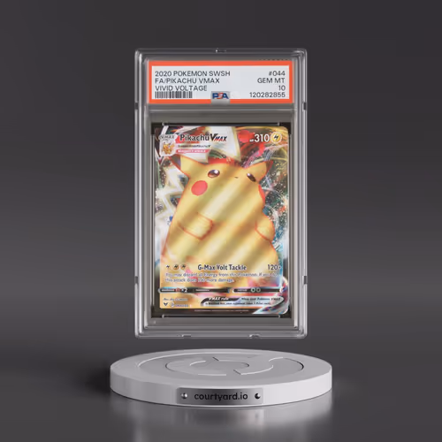 2020 Pokémon Sword & Shield Vivid Voltage #044 Pikachu Vmax - Full Art (PSA 10 GEM MINT)