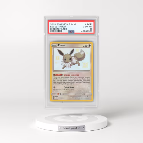 2019 Pokémon Sun & Moon Hidden Fates #SV41 Eevee - Holo (PSA 10 GEM MINT)