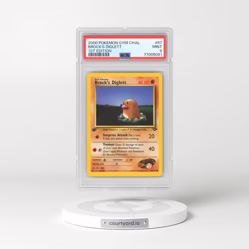 2000 Pokémon Gym Challenge #67 Brock's Diglett - 1st Edition (PSA 9 MINT)