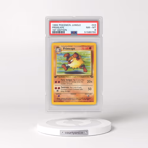 1999 Pokémon Jungle #43 Primeape - 1st Edition (PSA 8 NM-MT)