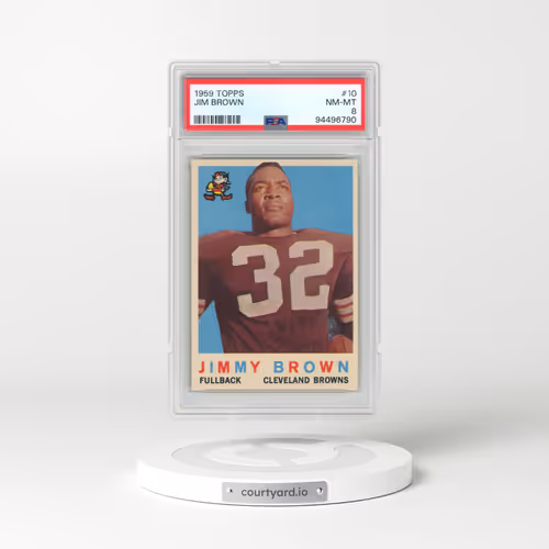 1959 Topps #10 Jim Brown (PSA 8 NM-MT)