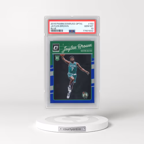 2016 Panini Donruss Optic #153 Jaylen Brown - Blue (PSA 10 GEM MINT)