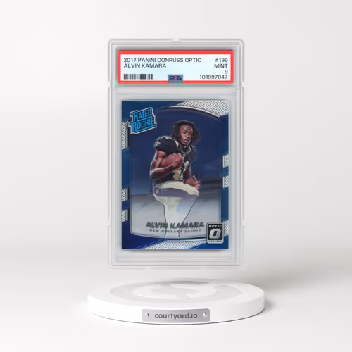 2017 Panini Donruss Optic #199 Alvin Kamara (PSA 9 MINT)