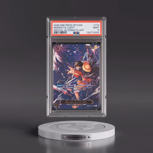2025 One Piece OP13-Carrying on His Will #119 Monkey D. Luffy - Special Alternate Art (PSA 9 MINT)